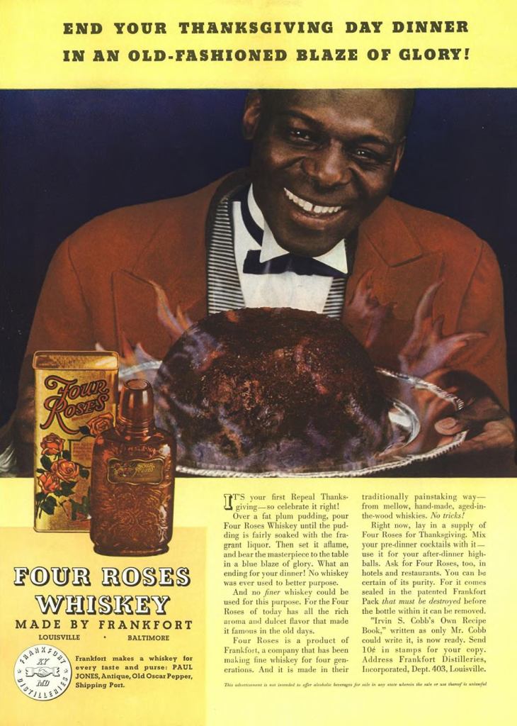 Four Roses Whiskey Print Ad from Esquire Magazine, 1934, 12-December, p.131