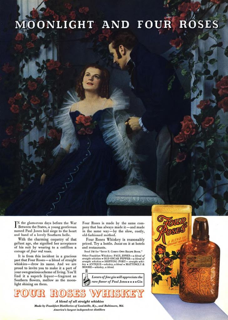 Four Roses Whiskey Print Ad from Esquire Magazine, 1935, 06-June, p.013