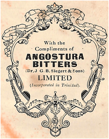 1924 With the Compliments of Angostura Bitters Limited