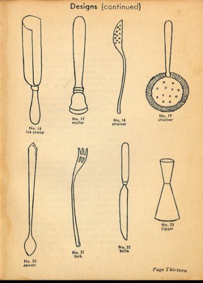 1932 One Hundred Ways by Stafford Brothers. Glasses, Designs. p.13