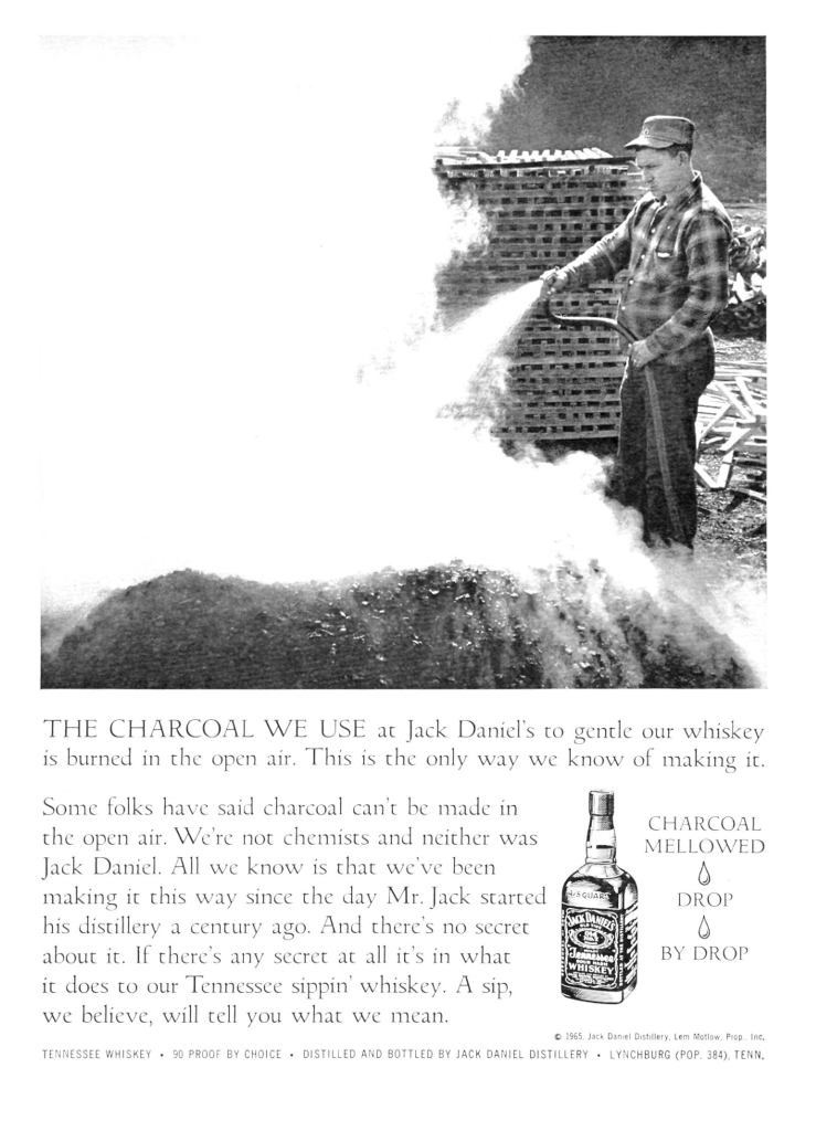 Jack Daniels Whiskey Print Ad from Sports Illustrated, 1965-11-01, p.063