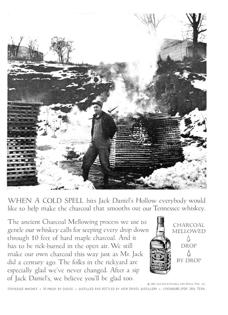 Jack Daniels Whiskey Print Ad from Sports Illustrated, 1965-11-15, p.027
