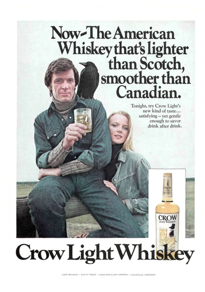 Crow Light, Light Whiskey Ad from Sports Illustrated 1973-10-01