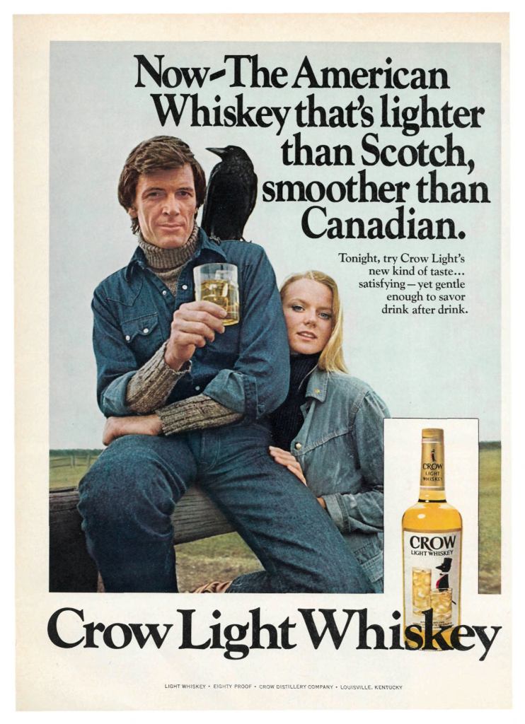 Crow Light, Light Whiskey Ad from Sports Illustrated 1973-10-22