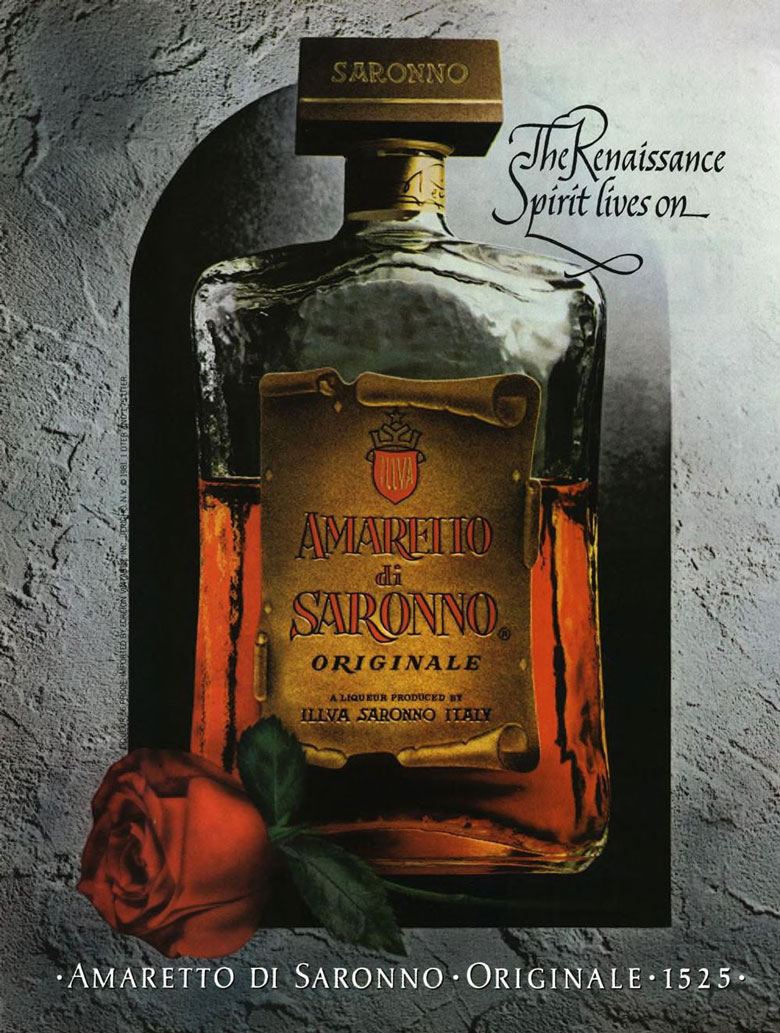 Amaretto di Saronno Liqueur Ad from Esquire Magazine, 1981
