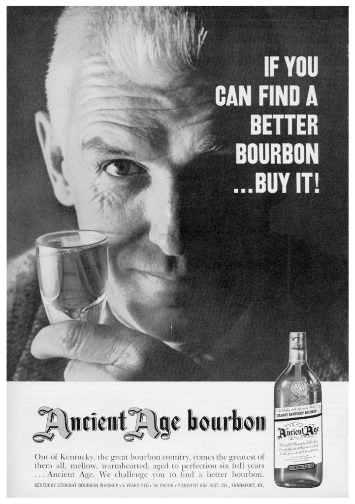 Ancient Age, Bourbon Ad from Sports Illustrated 1958