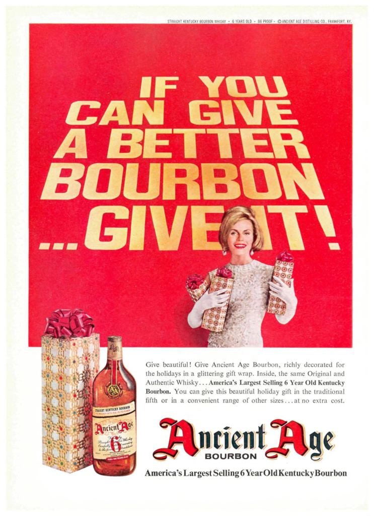 Ancient Age, Bourbon Ad from Sports Illustrated 1963