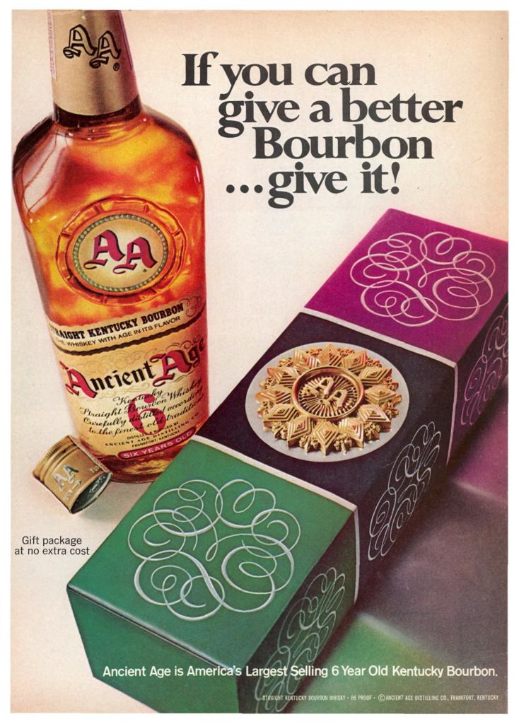Ancient Age, Bourbon Ad from Sports Illustrated 1968