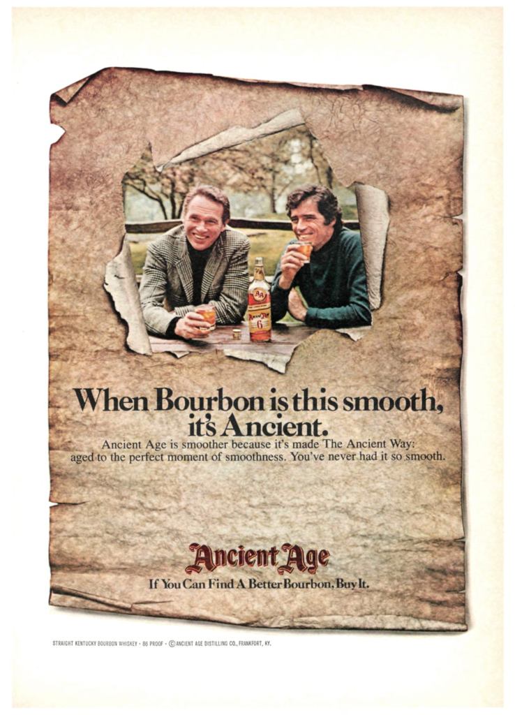 Ancient Age, Bourbon Ad from Sports Illustrated 1971