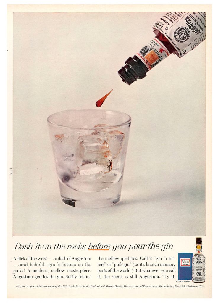 Angostura, Aromatic Bitters Ad from Sports Illustrated 1960