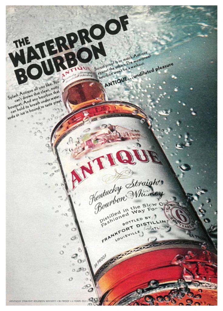 Antique Bourbon Ad from Sports Illustrated 1967