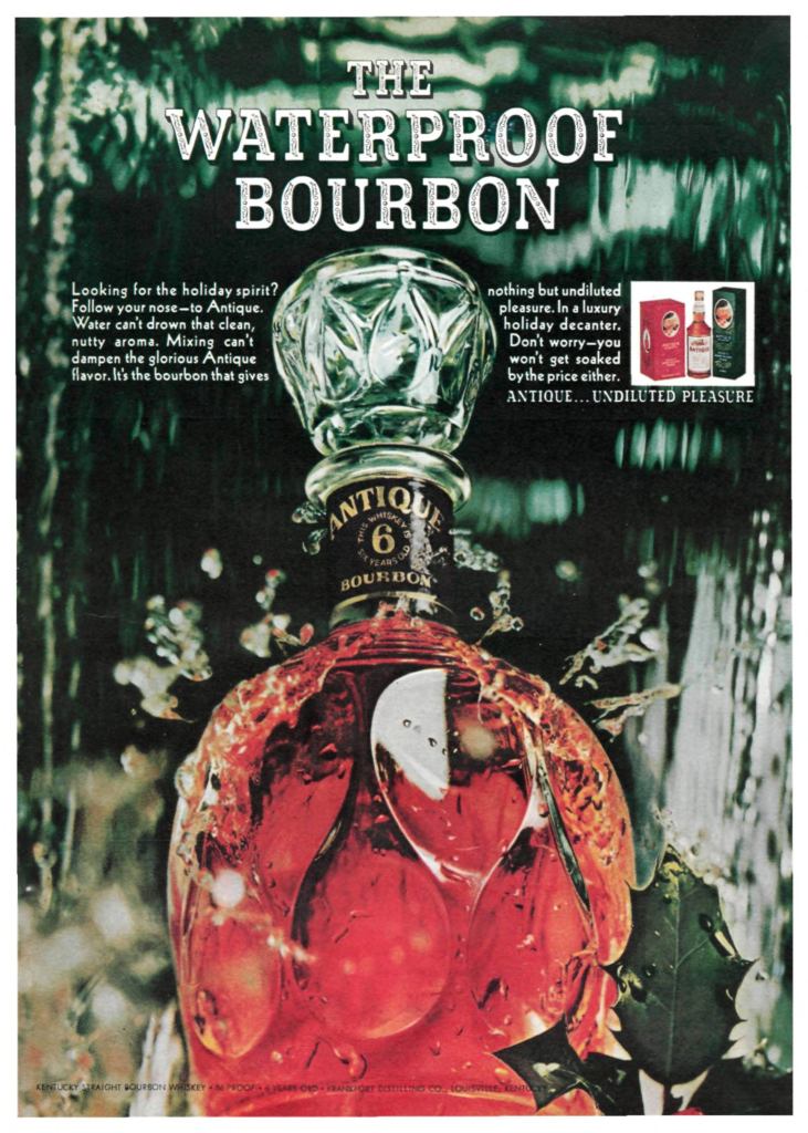 Antique Bourbon Ad from Sports Illustrated 1967