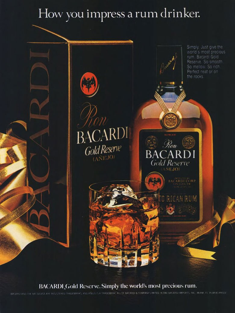 Bacardi Rum Ad from Esquire Magazine, 1981