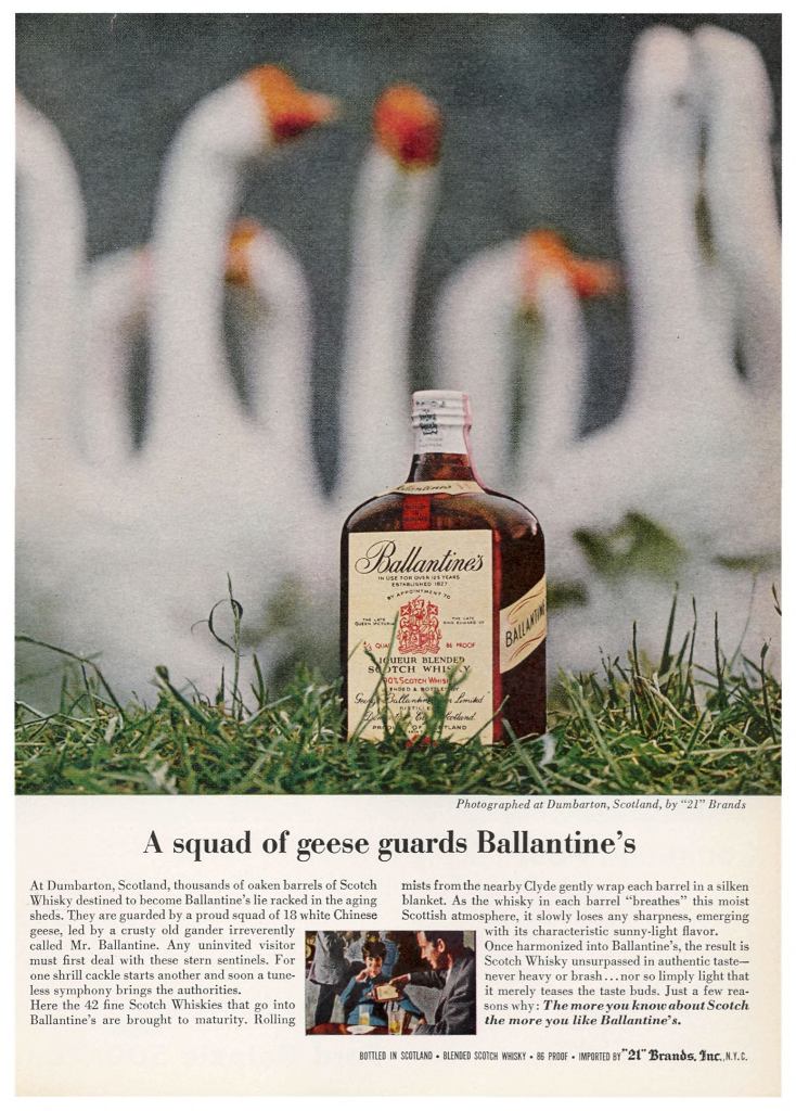 Ballantine's Scotch Whisky Ad from Sports Illustrated 1962
