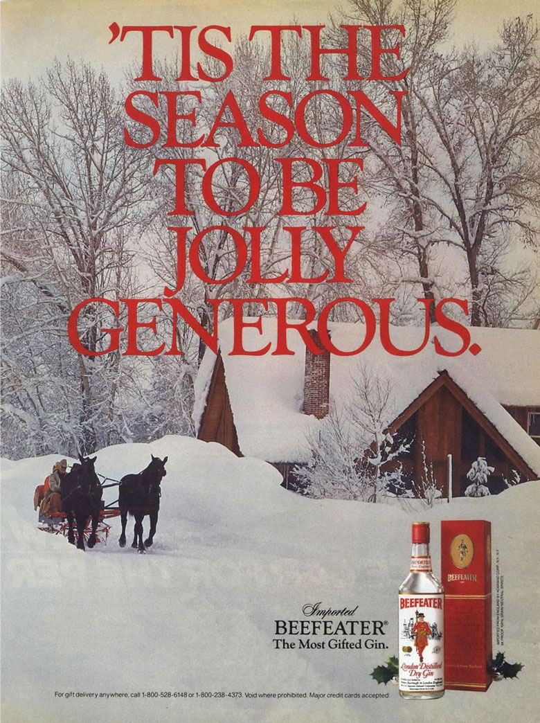 Beefeater Gin Ad from Esquire Magazine, 1985, 12