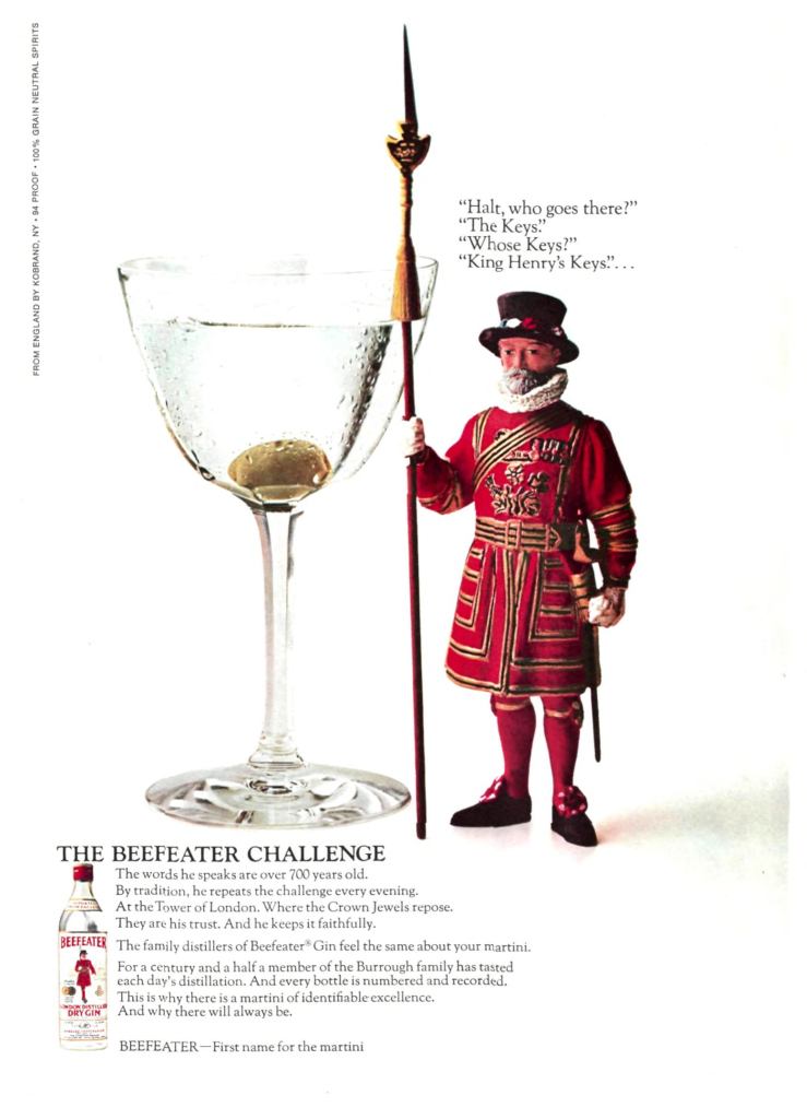Beefeater Gin Ad from Sports Illustrated 1970