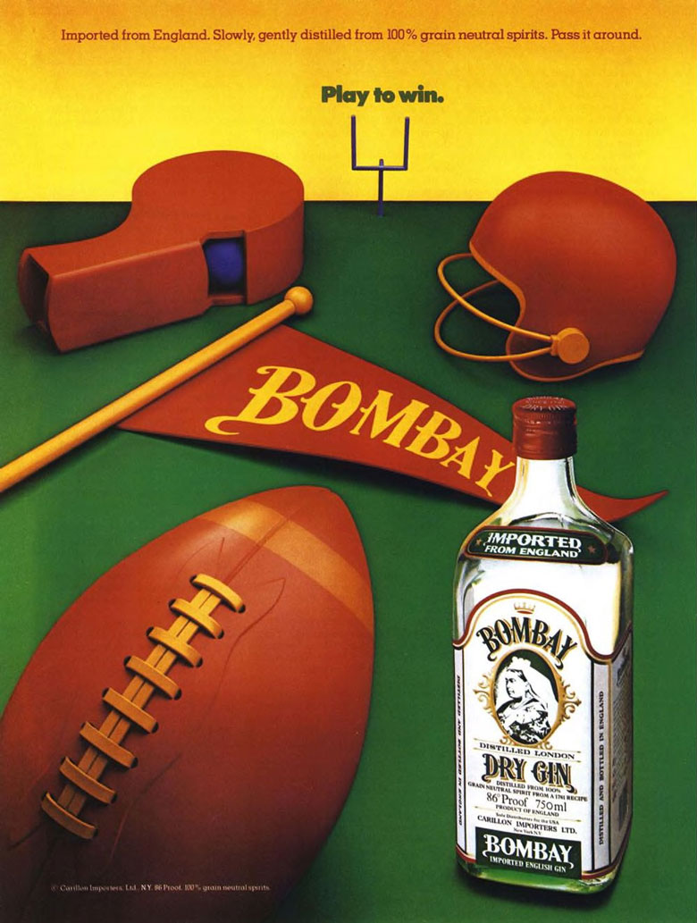 Bombay Dry Gin Ad from Esquire Magazine, 1985