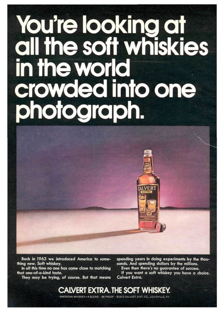 Calvert Extra Whiskey Ad from Sports Illustrated 1972