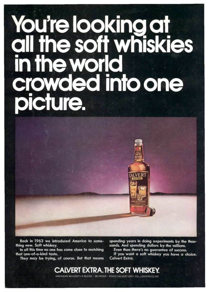 Calvert Extra Whiskey Ad from Sports Illustrated 1973