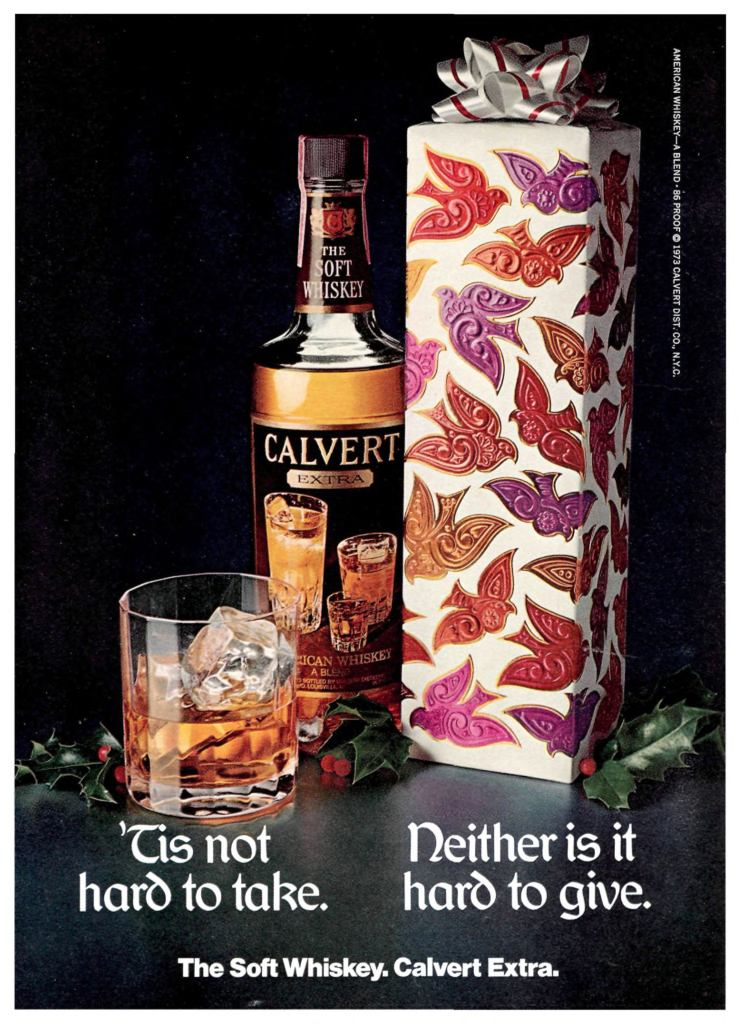 Calvert Extra Whiskey Ad from Sports Illustrated 1973