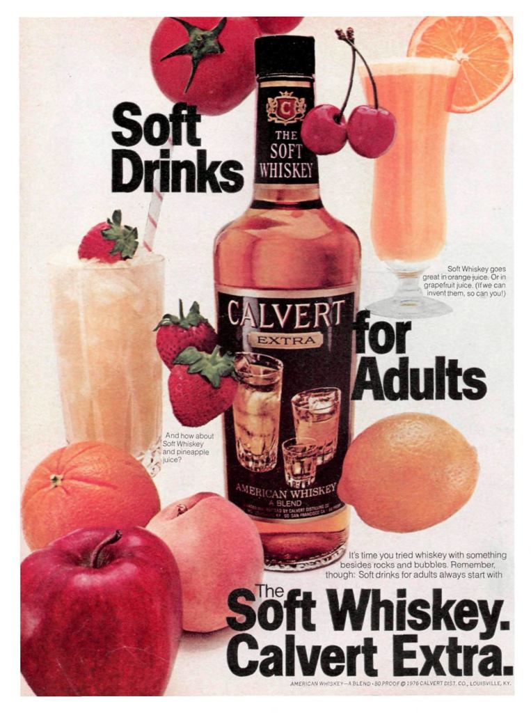 Calvert Extra Whiskey Ad from Sports Illustrated 1977