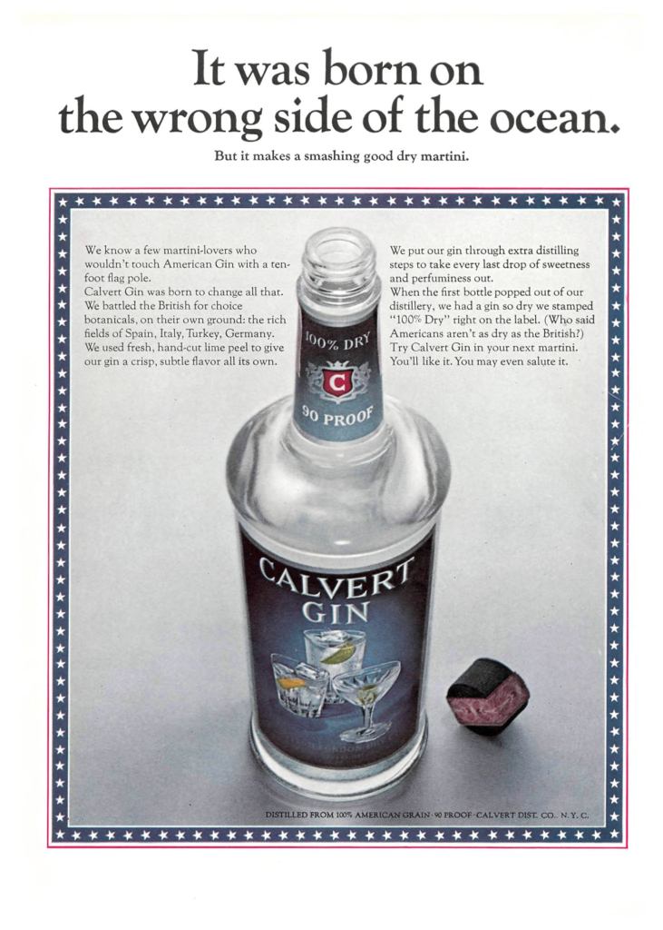 Calvert Gin Ad from Sports Illustrated 1964