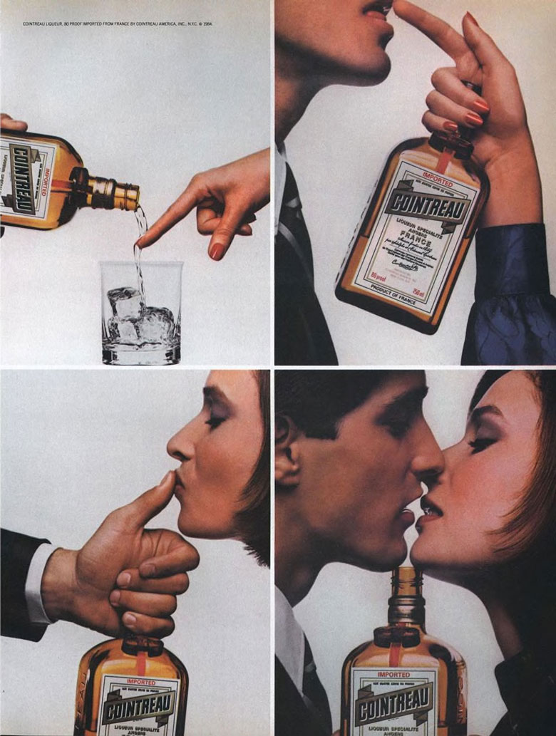 Cointreau Liqueur Ad from Esquire Magazine, 1984
