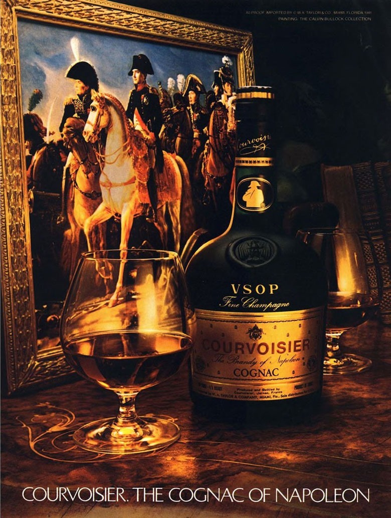 Courvoisier Cognac Ad from Esquire Magazine, 1982