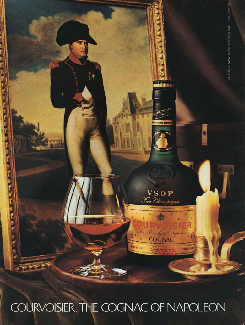 Courvoisier Cognac Ad from Esquire Magazine, 1983