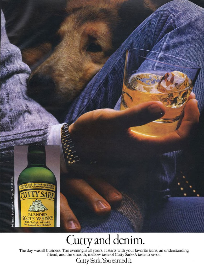 Cutty Sark Scotch Whisky Ad from Esquire Magazine, 1984