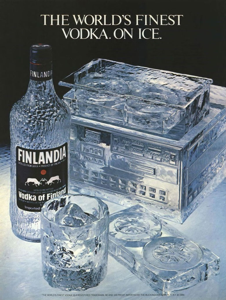 Finlandia Vodka Ad from Esquire Magazine, 1984