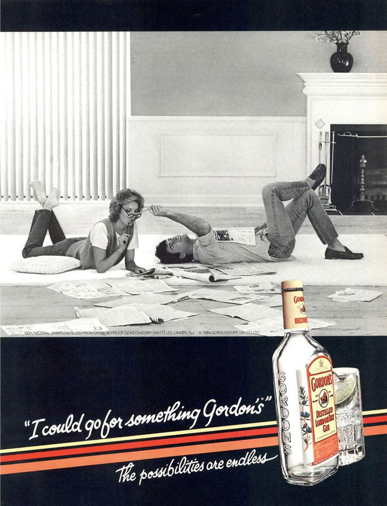 Gordon's Gin Ad from Esquire Magazine, 1985