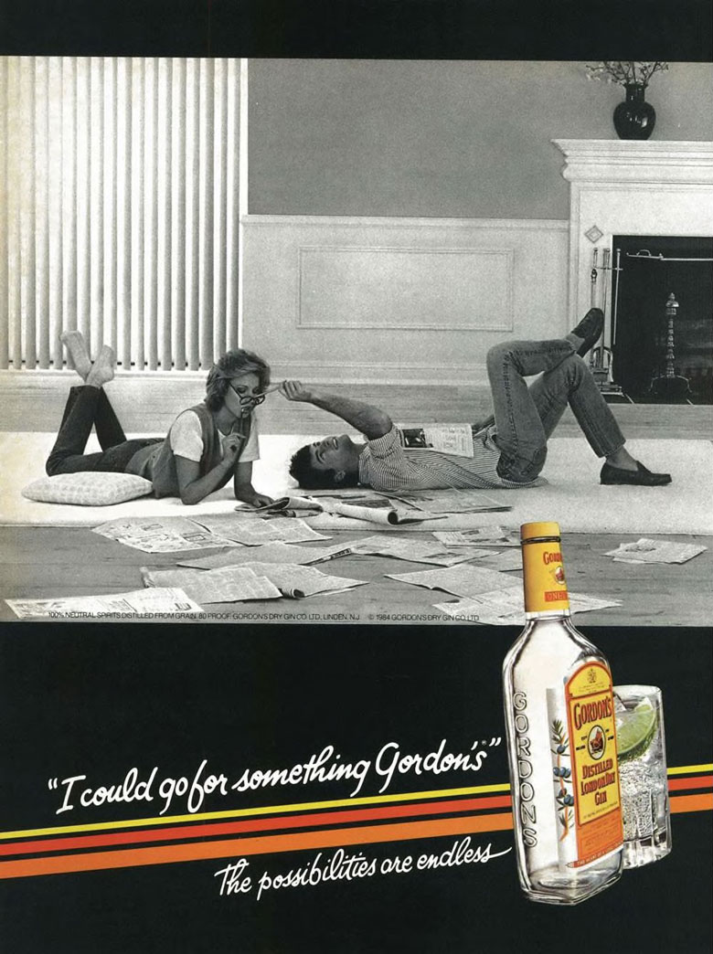 Gordon's Gin Ad from Esquire Magazine, 1985