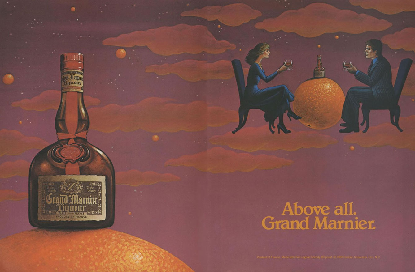 Grand Marnier Liqueur Ad from Esquire Magazine, 1983, 02