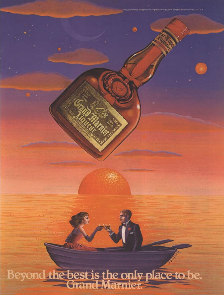 Grand Marnier Liqueur Ad from Esquire Magazine, 1983