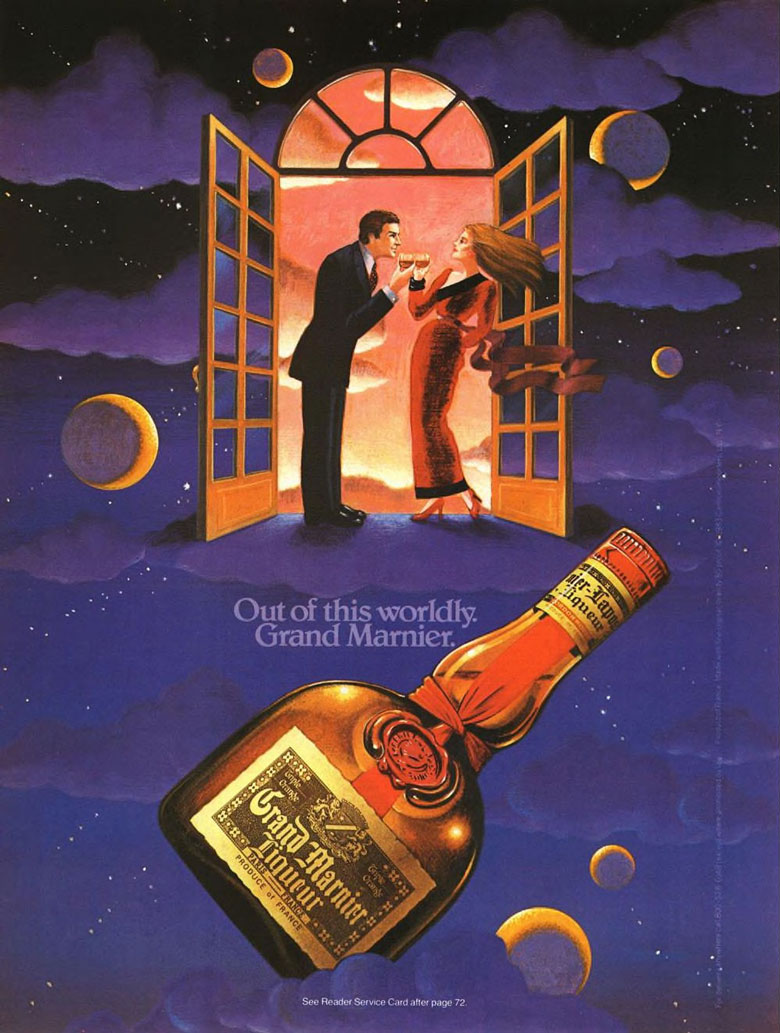 Grand Marnier Liqueur Ad from Esquire Magazine, 1984