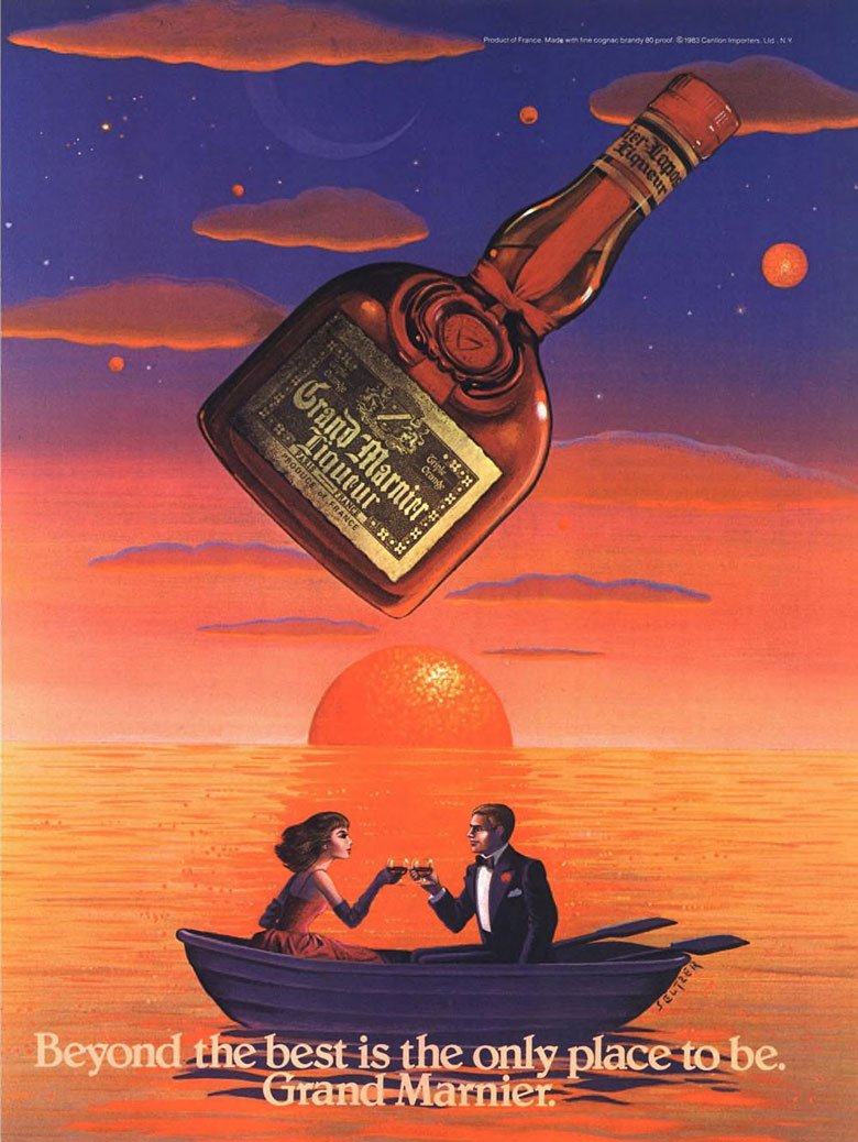 Grand Marnier Liqueur Ad from Esquire Magazine, 1984