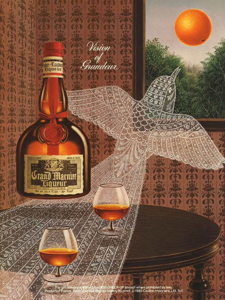 Grand Marnier Liqueur Ad from Esquire Magazine, 1985