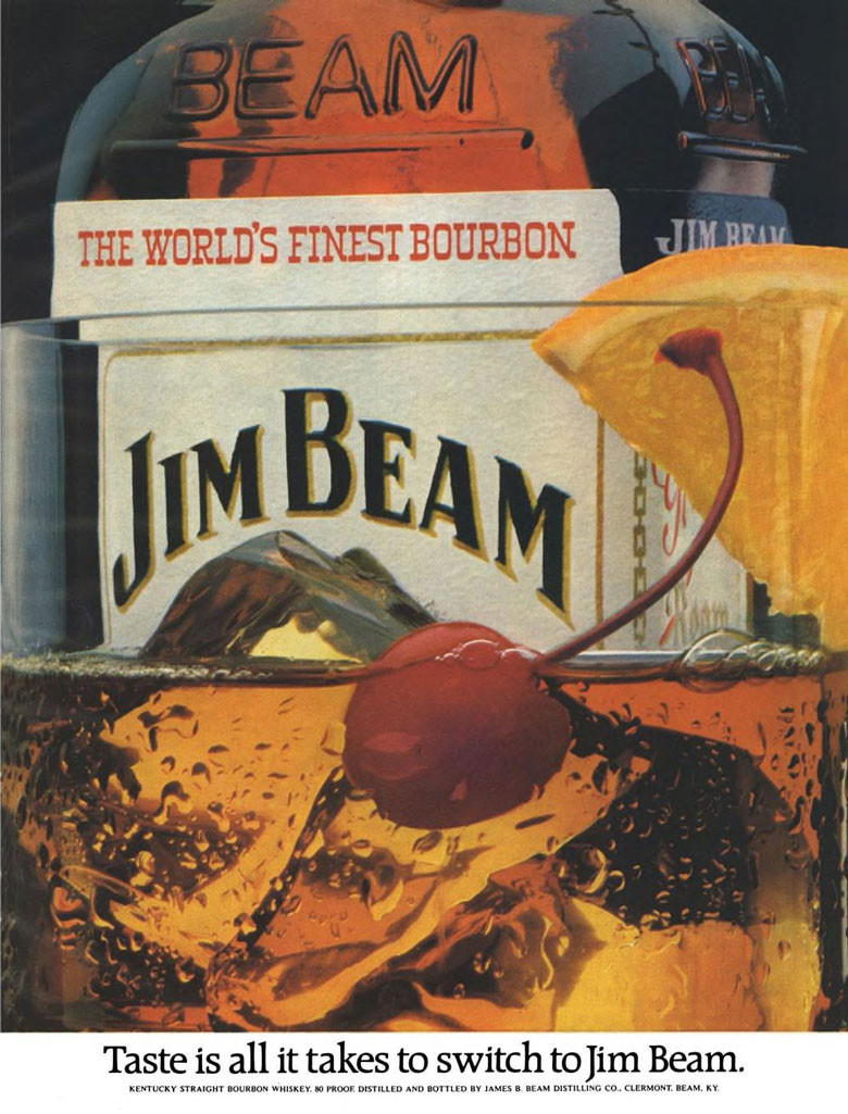 Jim Beam Bourbon Ad from Esquire Magazine, 1981
