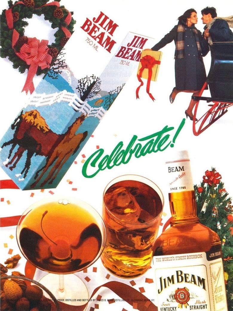 Jim Beam Bourbon Ad from Esquire Magazine, 1983