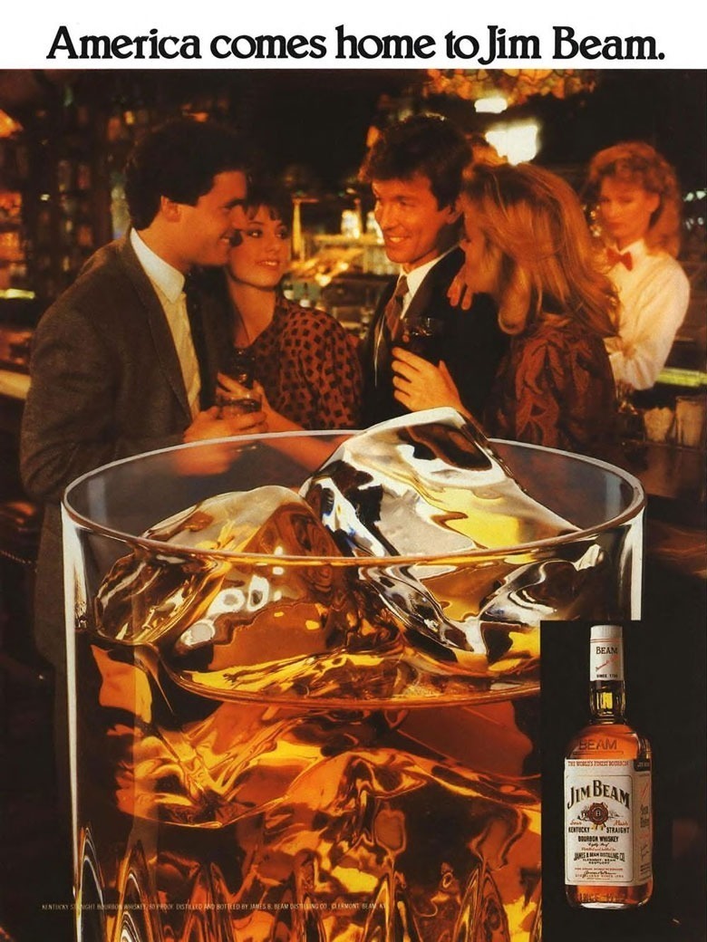Jim Beam Bourbon Ad from Esquire Magazine, 1985