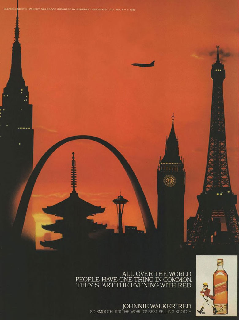 Johnnie Walker Scotch Whisky Ad from Esquire Magazine, 1982