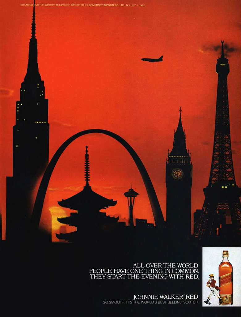 Johnnie Walker Scotch Whisky Ad from Esquire Magazine, 1983, 02
