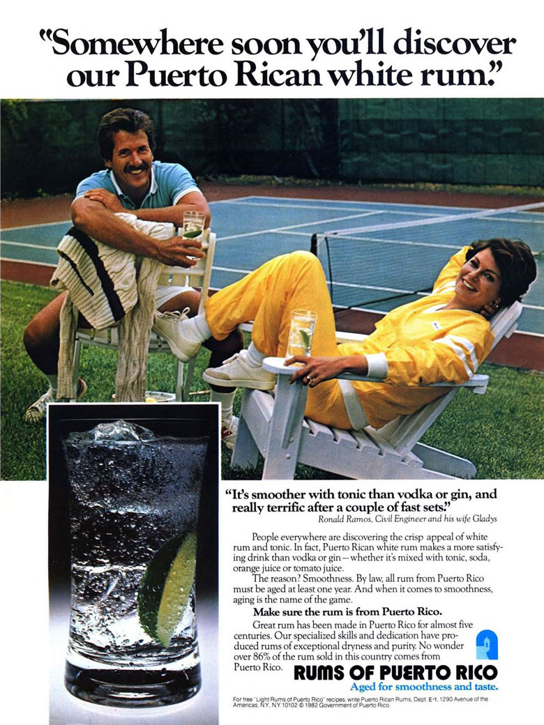 Puerto Rican Rums Ad from Esquire Magazine, 1982, 08