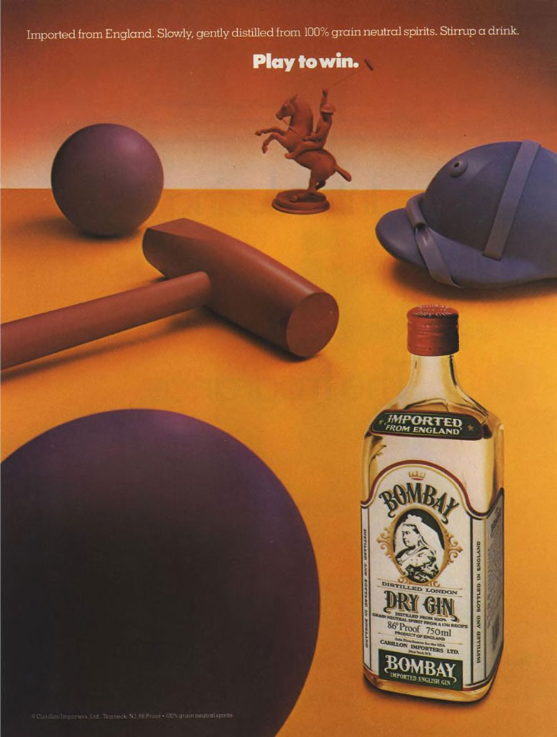 Bombay Dry Gin Ad from Esquire Magazine, 1986, 09