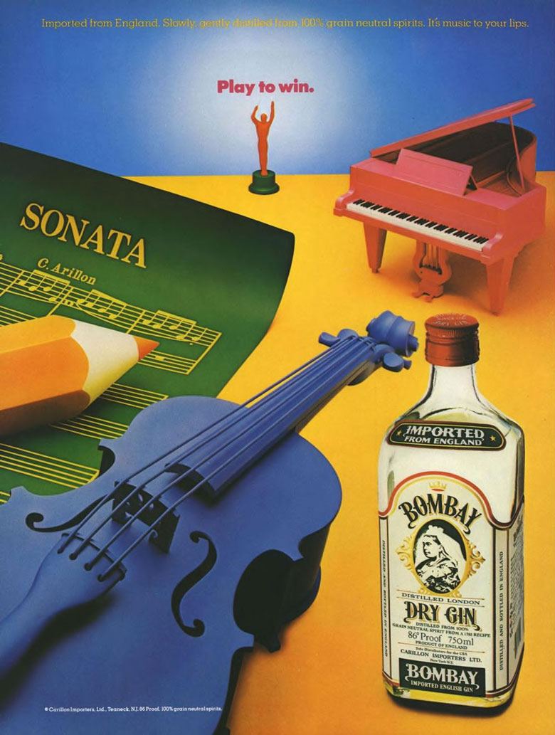 Bombay Dry Gin Ad from Esquire Magazine, 1986, 11
