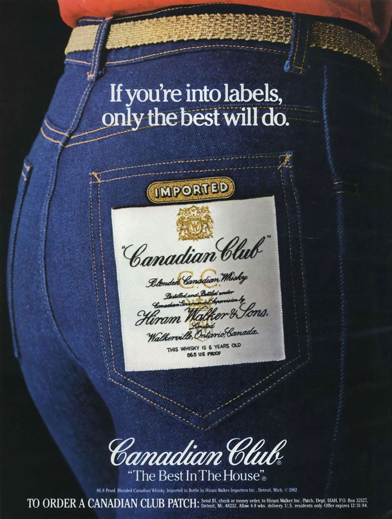 Canadian Club Whisky Ad from Esquire Magazine, 1983, 06