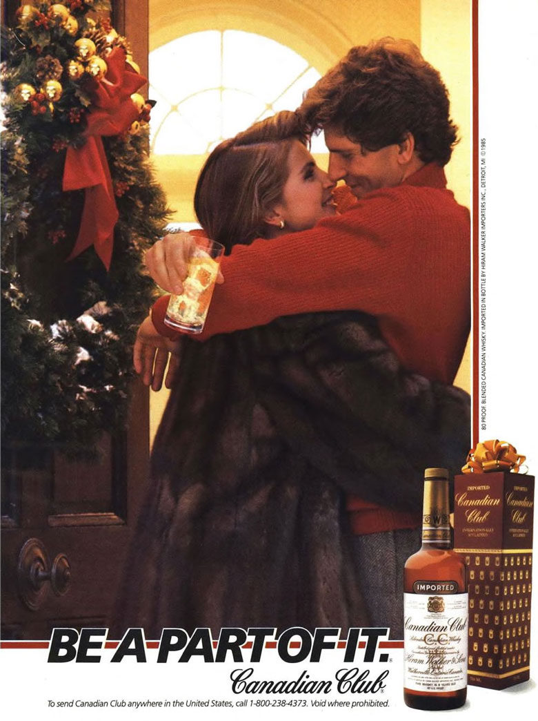 Canadian Club Whisky Ad from Esquire Magazine, 1985, 12