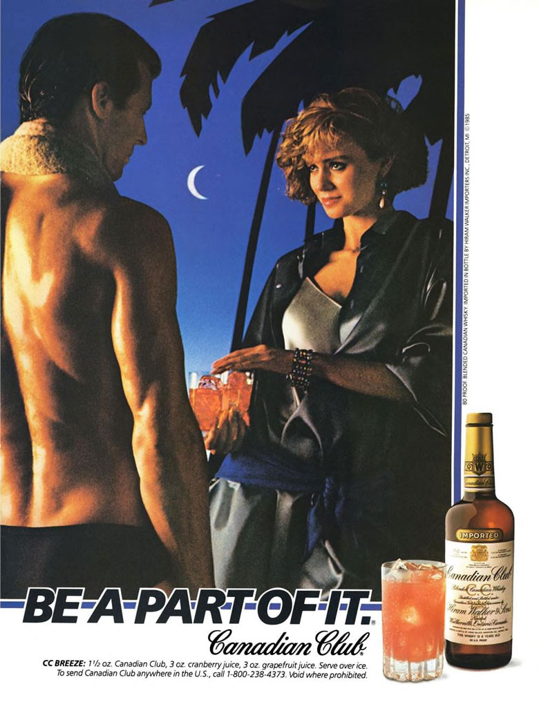 Canadian Club Whisky Ad from Esquire Magazine, 1986, 03