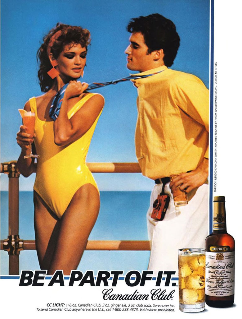 Canadian Club Whisky Ad from Esquire Magazine, 1986, 05